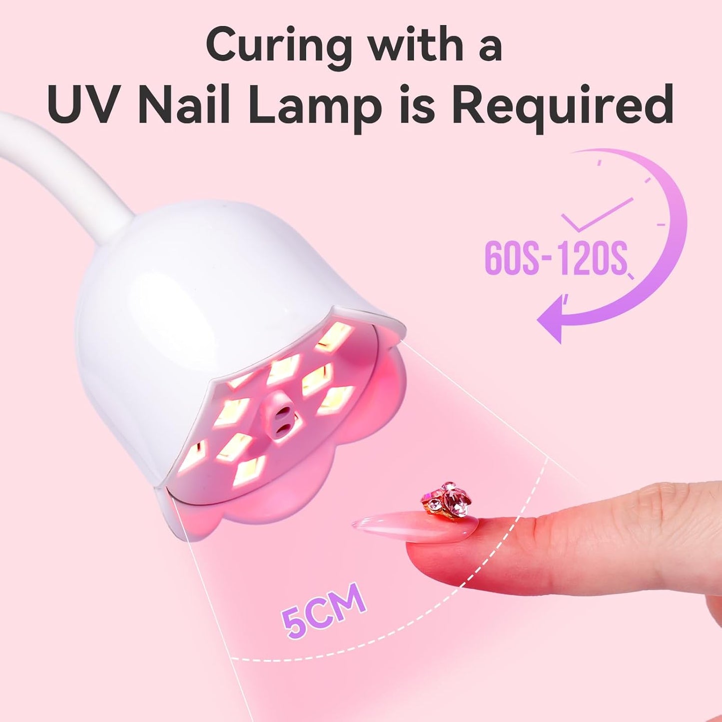 Makartt Nail Rhinestone Glue for Nails: Super Strong Gel Nail Glue for Decorations Nail Charm 3D Nails Bling Gel for Nail Gem Nail Art Jewel Diamonds 30ML Cured Need Beauty - 7DAY'S