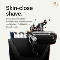 MANSCAPED® The Lawn Mower® 5.0 Ultra Groin & Body Hair Trimmer – Dual - Head SkinSafe® Trimmer & Foil Blades, Waterproof Wet/Dry Groomer, USB - C Rechargeable with Travel Case, Men’s Ball Shaver, Black - 7DAY'S