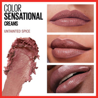 Maybelline Color Sensational Lipstick, Lip Makeup, Cream Finish, Hydrating Lipstick, Crazy for Coffee, Nude Pink ,1 Count - 7DAY'S