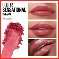 Maybelline Color Sensational Lipstick, Lip Makeup, Cream Finish, Hydrating Lipstick, Crazy for Coffee, Nude Pink ,1 Count - 7DAY'S
