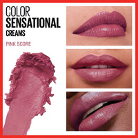 Maybelline Color Sensational Lipstick, Lip Makeup, Cream Finish, Hydrating Lipstick, Crazy for Coffee, Nude Pink ,1 Count - 7DAY'S