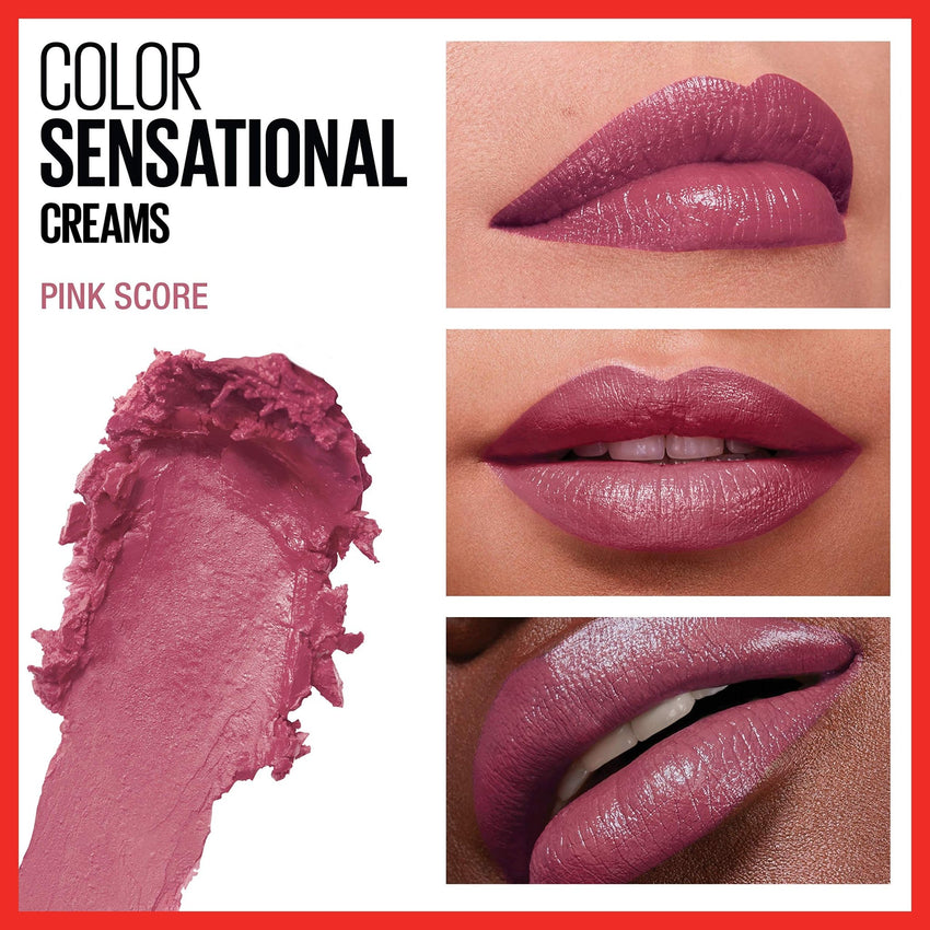 Maybelline Color Sensational Lipstick, Lip Makeup, Cream Finish, Hydrating Lipstick, Crazy for Coffee, Nude Pink ,1 Count - 7DAY'S