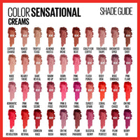 Maybelline Color Sensational Lipstick, Lip Makeup, Cream Finish, Hydrating Lipstick, Crazy for Coffee, Nude Pink ,1 Count - 7DAY'S