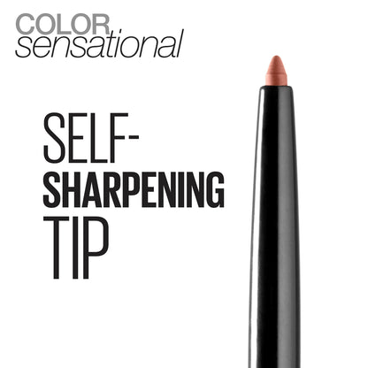 Maybelline Color Sensational Shaping Lip Liner with Self - Sharpening Tip, Totally Toffee, Nude, 1 Count - 7DAY'S