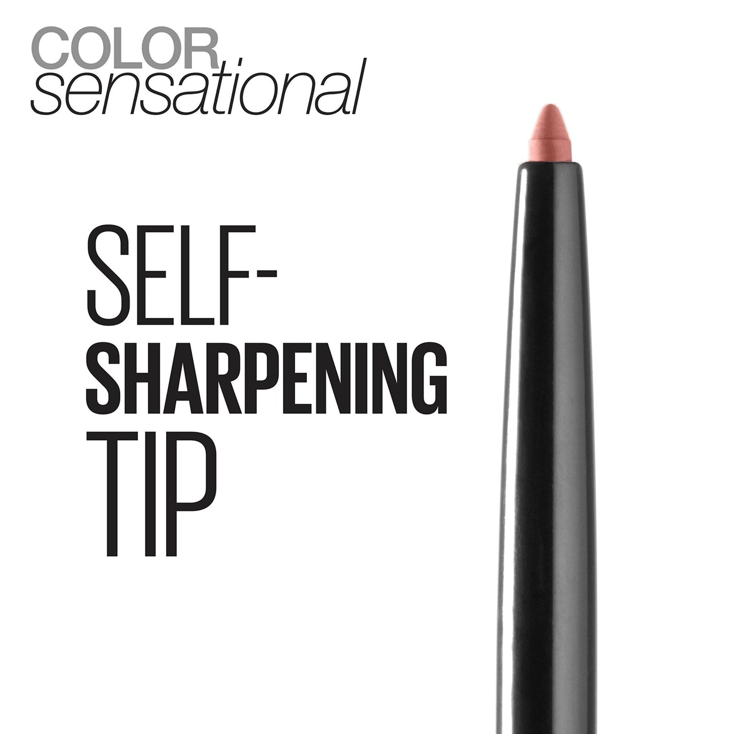Maybelline Color Sensational Shaping Lip Liner with Self - Sharpening Tip, Totally Toffee, Nude, 1 Count - 7DAY'S