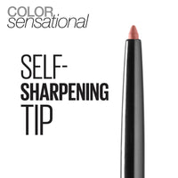 Maybelline Color Sensational Shaping Lip Liner with Self - Sharpening Tip, Totally Toffee, Nude, 1 Count - 7DAY'S