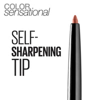Maybelline Color Sensational Shaping Lip Liner with Self - Sharpening Tip, Totally Toffee, Nude, 1 Count - 7DAY'S