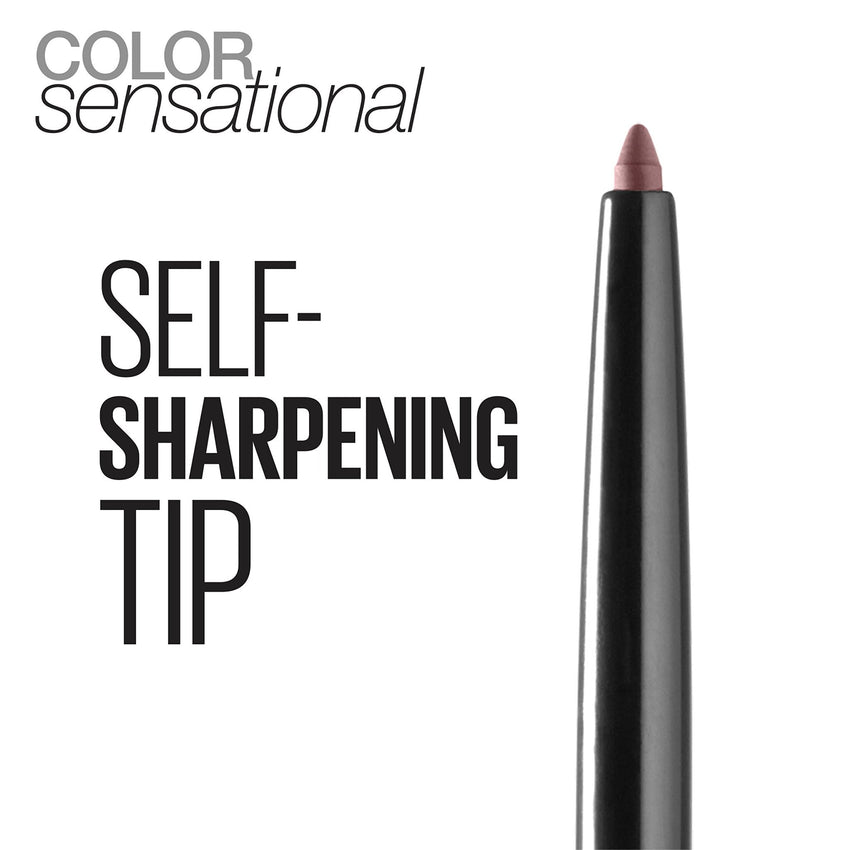 Maybelline Color Sensational Shaping Lip Liner with Self - Sharpening Tip, Totally Toffee, Nude, 1 Count - 7DAY'S