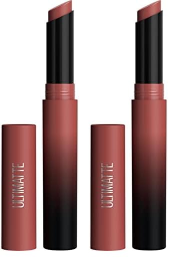 Maybelline Color Sensational Ultimatte Matte Lipstick, Non - Drying, Intense Color Pigment, More Berry, Warm Berry Purple, 1 Count - 7DAY'S