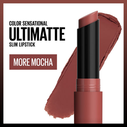 Maybelline Color Sensational Ultimatte Matte Lipstick, Non - Drying, Intense Color Pigment, More Berry, Warm Berry Purple, 1 Count - 7DAY'S