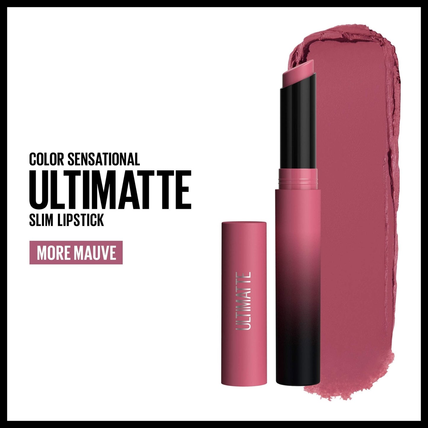 Maybelline Color Sensational Ultimatte Matte Lipstick, Non - Drying, Intense Color Pigment, More Berry, Warm Berry Purple, 1 Count - 7DAY'S