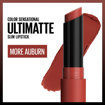 Maybelline Color Sensational Ultimatte Matte Lipstick, Non - Drying, Intense Color Pigment, More Berry, Warm Berry Purple, 1 Count - 7DAY'S