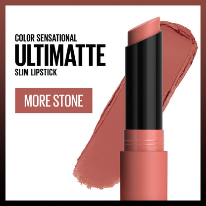 Maybelline Color Sensational Ultimatte Matte Lipstick, Non - Drying, Intense Color Pigment, More Berry, Warm Berry Purple, 1 Count - 7DAY'S