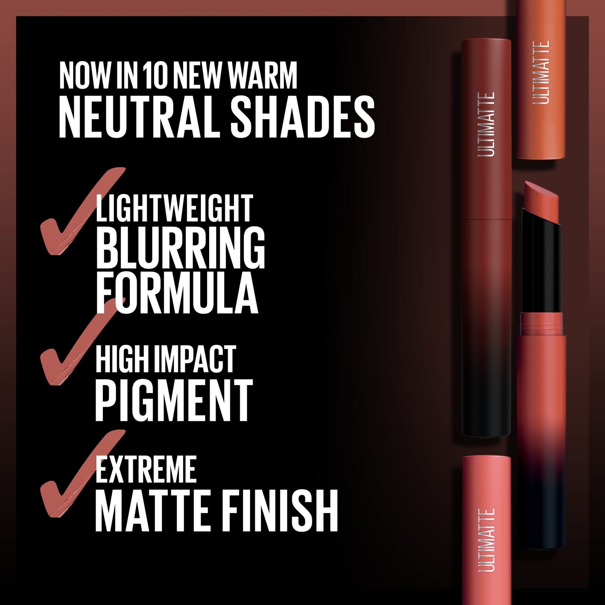 Maybelline Color Sensational Ultimatte Matte Lipstick, Non - Drying, Intense Color Pigment, More Berry, Warm Berry Purple, 1 Count - 7DAY'S