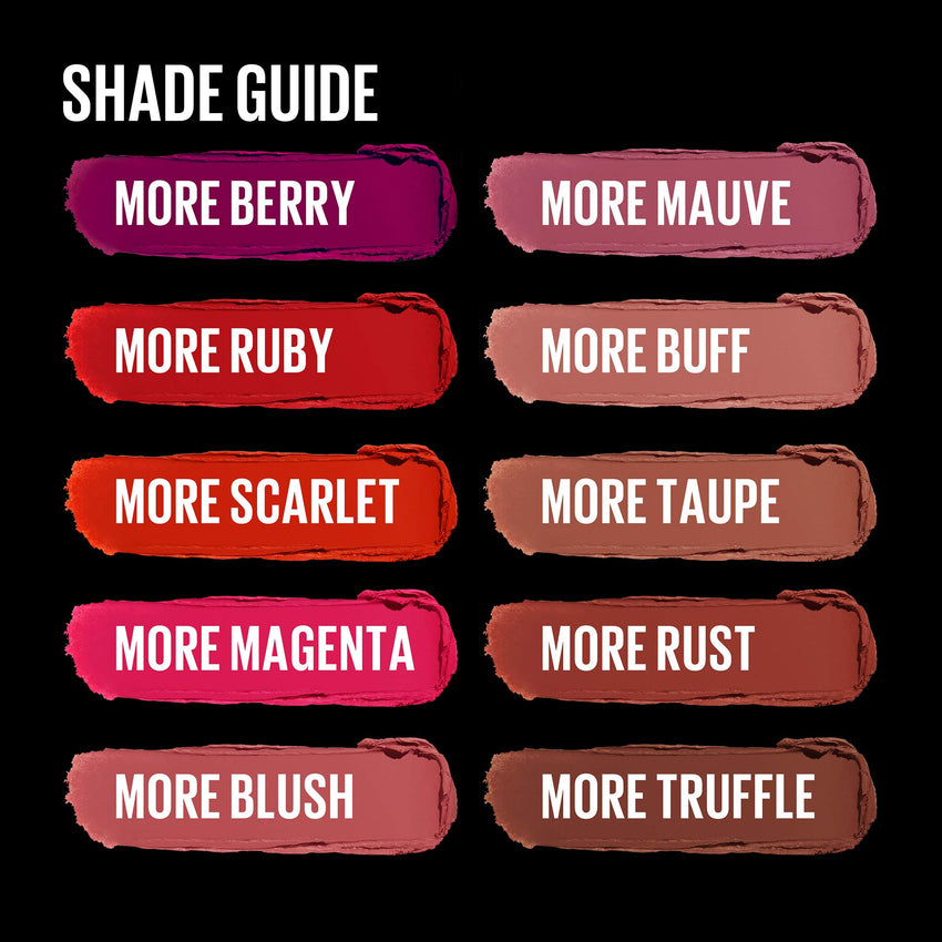 Maybelline Color Sensational Ultimatte Matte Lipstick, Non - Drying, Intense Color Pigment, More Berry, Warm Berry Purple, 1 Count - 7DAY'S