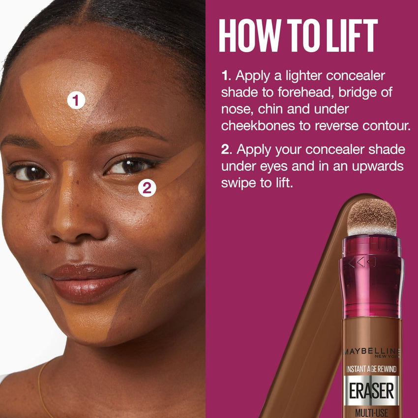 Maybelline Instant Age Rewind Eraser Dark Circles Treatment Multi - Use Concealer, 110, 1 Count (Packaging May Vary) - 7DAY'S