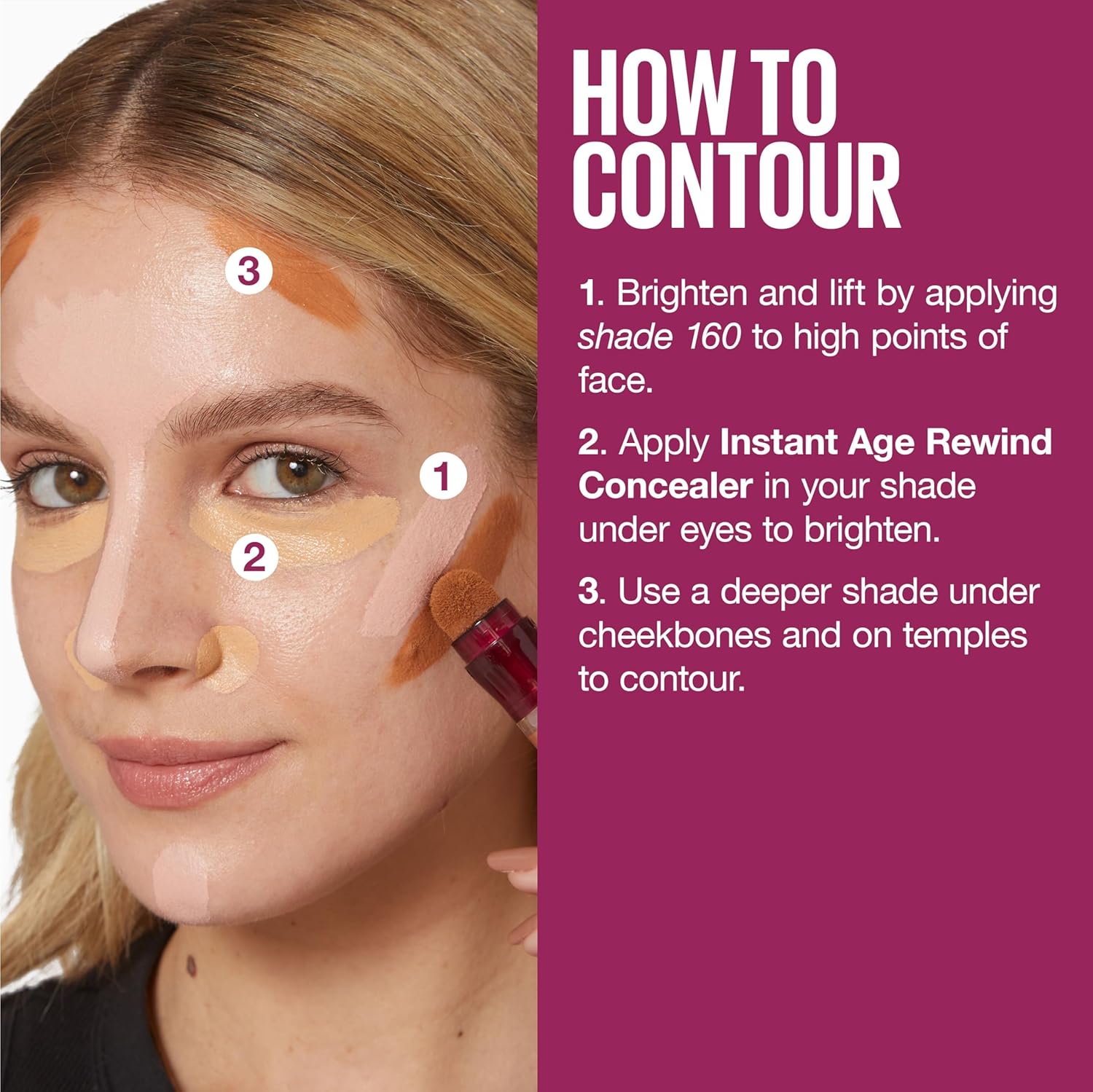 Maybelline Instant Age Rewind Eraser Dark Circles Treatment Multi - Use Concealer, 110, 1 Count (Packaging May Vary) - 7DAY'S