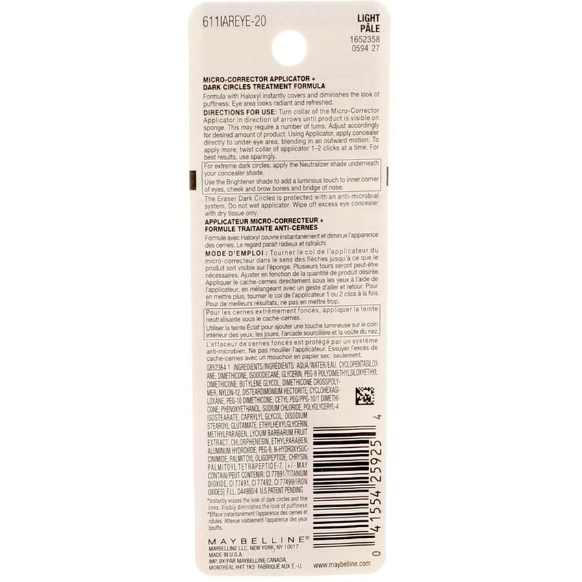 Maybelline Instant Age Rewind Eraser Dark Circles Treatment Multi - Use Concealer, 110, 1 Count (Packaging May Vary) - 7DAY'S