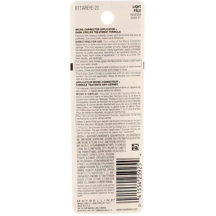 Maybelline Instant Age Rewind Eraser Dark Circles Treatment Multi - Use Concealer, 110, 1 Count (Packaging May Vary) - 7DAY'S