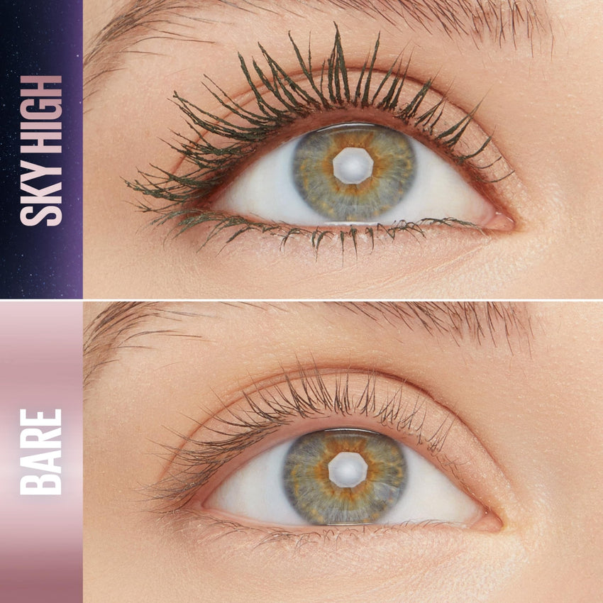 Maybelline Lash Sensational Sky High Washable Mascara Makeup, Volumizing, Lengthening, Defining, Curling, Multiplying, Buildable Formula, Blackest Black, 1 Count - 7DAY'S