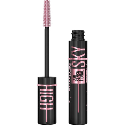 Maybelline Lash Sensational Sky High Washable Mascara Makeup, Volumizing, Lengthening, Defining, Curling, Multiplying, Buildable Formula, Blackest Black, 1 Count - 7DAY'S