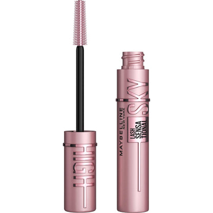 Maybelline Lash Sensational Sky High Washable Mascara Makeup, Volumizing, Lengthening, Defining, Curling, Multiplying, Buildable Formula, Blackest Black, 1 Count - 7DAY'S