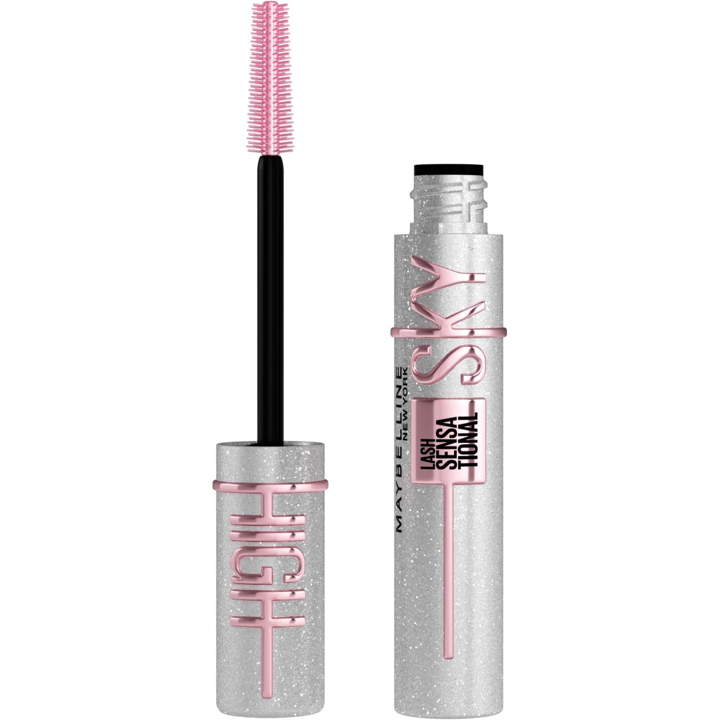 Maybelline Lash Sensational Sky High Washable Mascara Makeup, Volumizing, Lengthening, Defining, Curling, Multiplying, Buildable Formula, Blackest Black, 1 Count - 7DAY'S