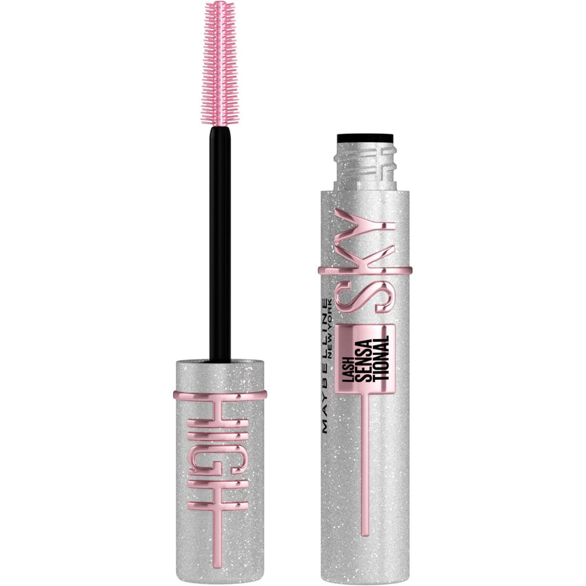 Maybelline Lash Sensational Sky High Washable Mascara Makeup, Volumizing, Lengthening, Defining, Curling, Multiplying, Buildable Formula, Blackest Black, 1 Count - 7DAY'S