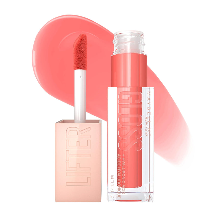 Maybelline Lifter Gloss, Hydrating Honey'd Lip Gloss with Hyaluronic Acid, High Shine for Plumper Looking Lips, Honey, 1 Count - 7DAY'S