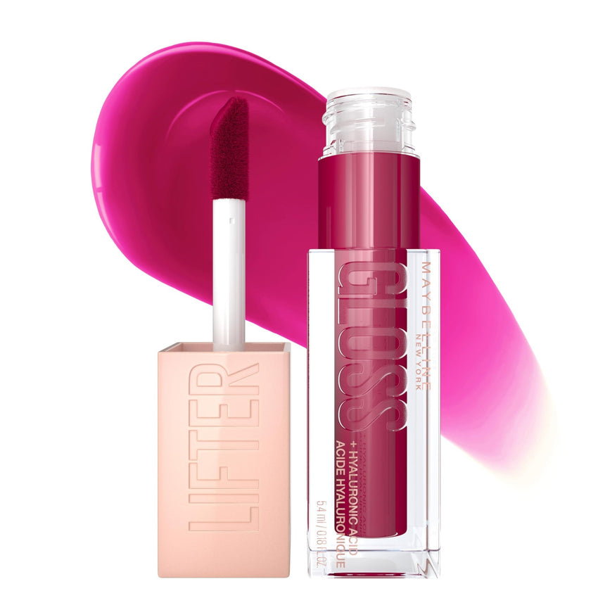 Maybelline Lifter Gloss, Hydrating Honey'd Lip Gloss with Hyaluronic Acid, High Shine for Plumper Looking Lips, Honey, 1 Count - 7DAY'S