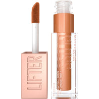 Maybelline Lifter Gloss, Hydrating Honey'd Lip Gloss with Hyaluronic Acid, High Shine for Plumper Looking Lips, Honey, 1 Count - 7DAY'S