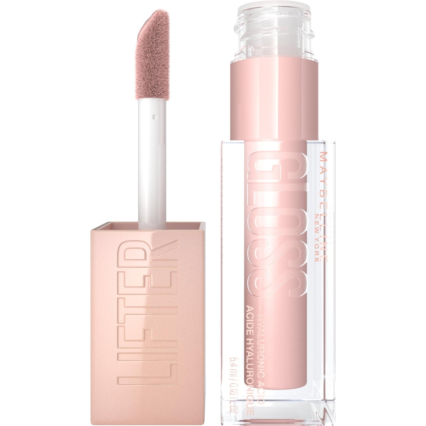 Maybelline Lifter Gloss, Hydrating Honey'd Lip Gloss with Hyaluronic Acid, High Shine for Plumper Looking Lips, Honey, 1 Count - 7DAY'S