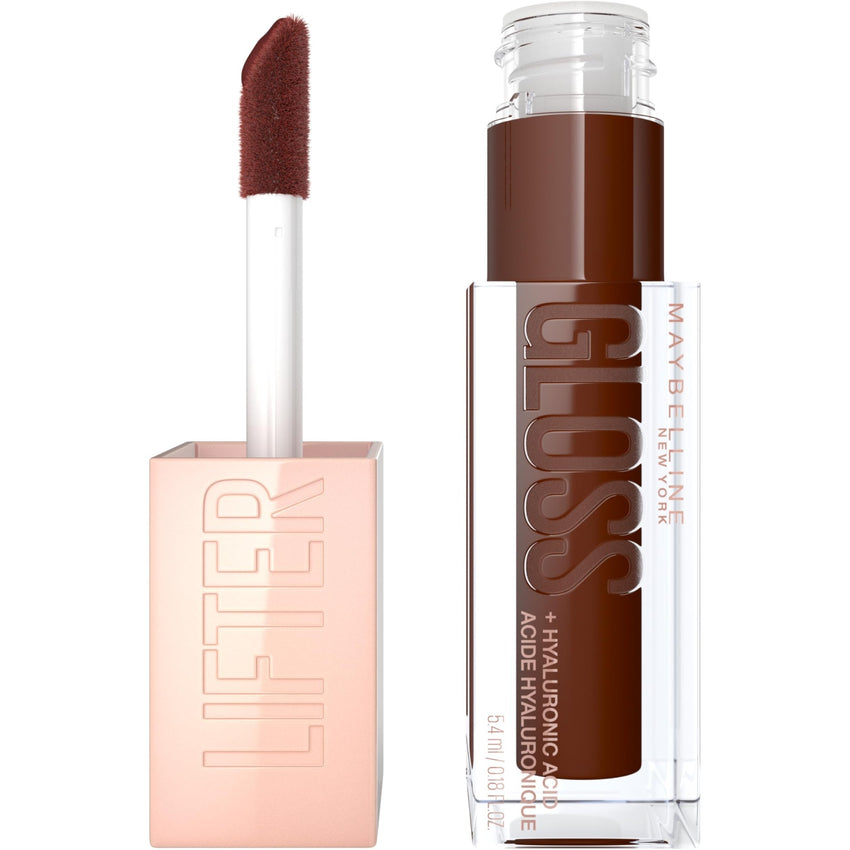 Maybelline Lifter Gloss, Hydrating Honey'd Lip Gloss with Hyaluronic Acid, High Shine for Plumper Looking Lips, Honey, 1 Count - 7DAY'S