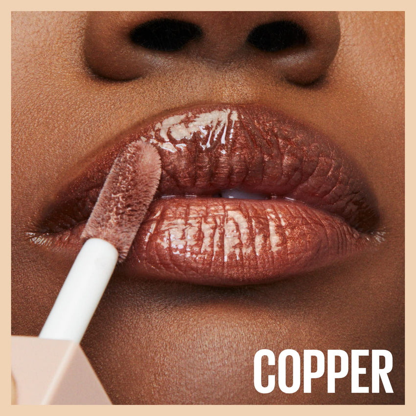 Maybelline Lifter Gloss, Hydrating Honey'd Lip Gloss with Hyaluronic Acid, High Shine for Plumper Looking Lips, Honey, 1 Count - 7DAY'S