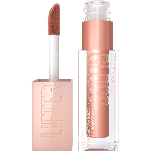 Maybelline Lifter Gloss, Hydrating Honey'd Lip Gloss with Hyaluronic Acid, High Shine for Plumper Looking Lips, Honey, 1 Count - 7DAY'S