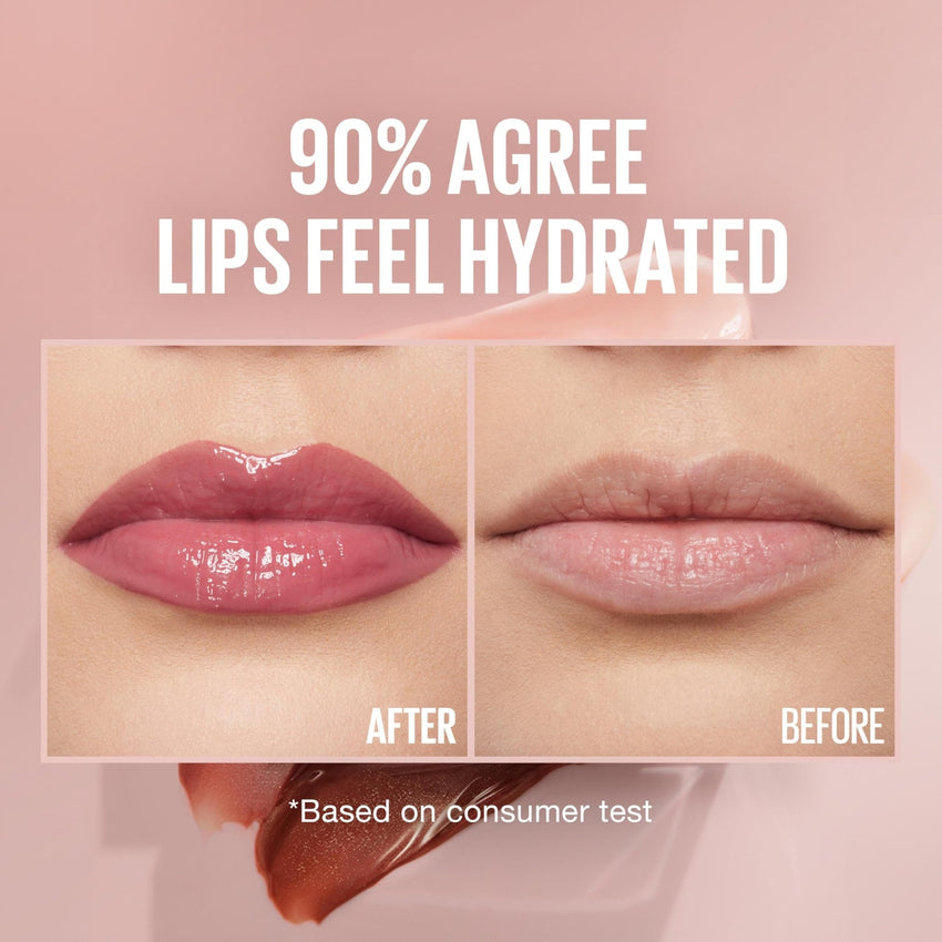 Maybelline Lifter Gloss, Hydrating Honey'd Lip Gloss with Hyaluronic Acid, High Shine for Plumper Looking Lips, Honey, 1 Count - 7DAY'S