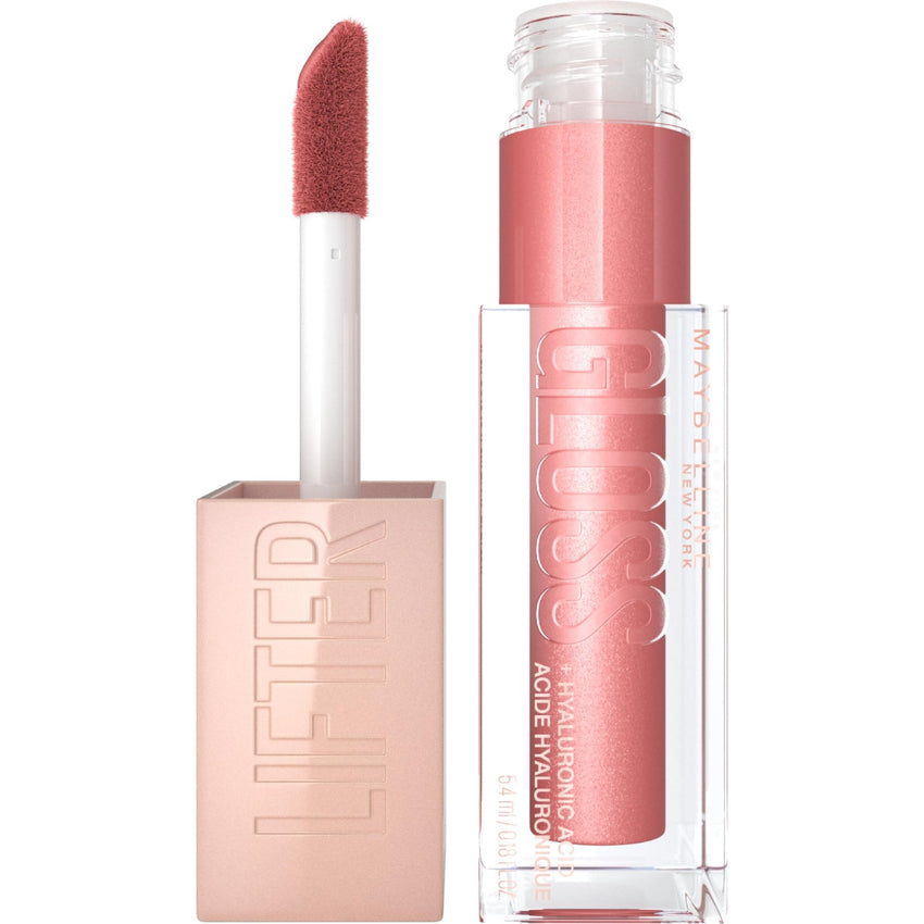 Maybelline Lifter Gloss, Hydrating Honey'd Lip Gloss with Hyaluronic Acid, High Shine for Plumper Looking Lips, Honey, 1 Count - 7DAY'S
