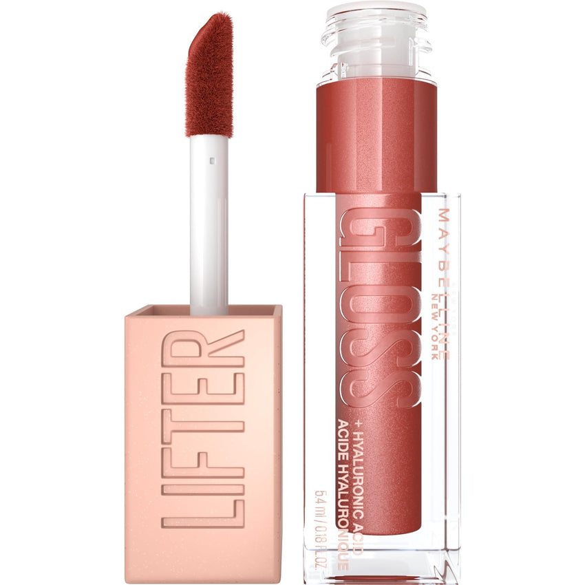 Maybelline Lifter Gloss, Hydrating Honey'd Lip Gloss with Hyaluronic Acid, High Shine for Plumper Looking Lips, Honey, 1 Count - 7DAY'S