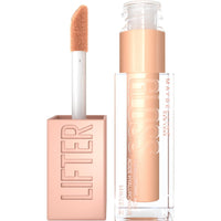 Maybelline Lifter Gloss, Hydrating Honey'd Lip Gloss with Hyaluronic Acid, High Shine for Plumper Looking Lips, Honey, 1 Count - 7DAY'S