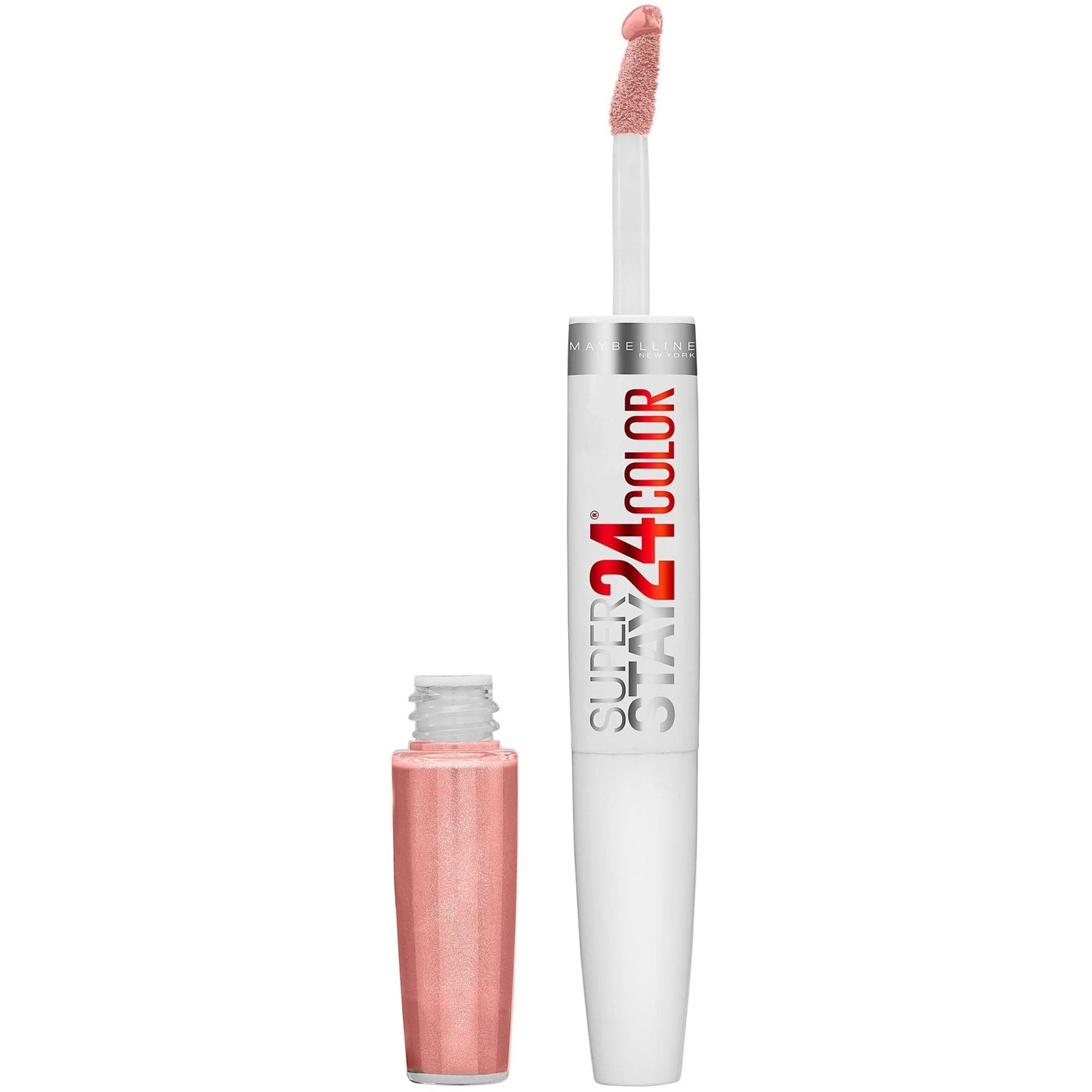 Maybelline Super Stay 24, 2 - Step Liquid Lipstick Makeup, Long Lasting Highly Pigmented Color with Moisturizing Balm, Very Cranberry, Ruby Red, 1 Count - 7DAY'S