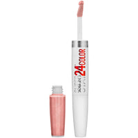 Maybelline Super Stay 24, 2 - Step Liquid Lipstick Makeup, Long Lasting Highly Pigmented Color with Moisturizing Balm, Very Cranberry, Ruby Red, 1 Count - 7DAY'S