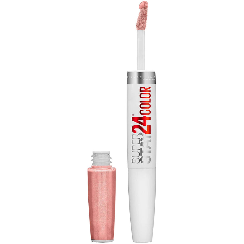 Maybelline Super Stay 24, 2 - Step Liquid Lipstick Makeup, Long Lasting Highly Pigmented Color with Moisturizing Balm, Very Cranberry, Ruby Red, 1 Count - 7DAY'S