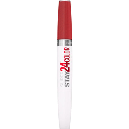 Maybelline Super Stay 24, 2 - Step Liquid Lipstick Makeup, Long Lasting Highly Pigmented Color with Moisturizing Balm, Very Cranberry, Ruby Red, 1 Count - 7DAY'S