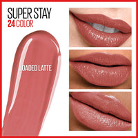 Maybelline Super Stay 24, 2 - Step Liquid Lipstick Makeup, Long Lasting Highly Pigmented Color with Moisturizing Balm, Very Cranberry, Ruby Red, 1 Count - 7DAY'S