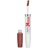 Maybelline Super Stay 24, 2 - Step Liquid Lipstick Makeup, Long Lasting Highly Pigmented Color with Moisturizing Balm, Very Cranberry, Ruby Red, 1 Count - 7DAY'S