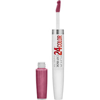 Maybelline Super Stay 24, 2 - Step Liquid Lipstick Makeup, Long Lasting Highly Pigmented Color with Moisturizing Balm, Very Cranberry, Ruby Red, 1 Count - 7DAY'S