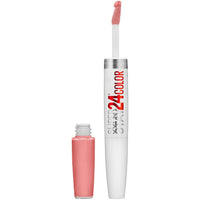 Maybelline Super Stay 24, 2 - Step Liquid Lipstick Makeup, Long Lasting Highly Pigmented Color with Moisturizing Balm, Very Cranberry, Ruby Red, 1 Count - 7DAY'S