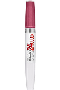 Maybelline Super Stay 24, 2 - Step Liquid Lipstick Makeup, Long Lasting Highly Pigmented Color with Moisturizing Balm, Very Cranberry, Ruby Red, 1 Count - 7DAY'S