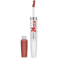 Maybelline Super Stay 24, 2 - Step Liquid Lipstick Makeup, Long Lasting Highly Pigmented Color with Moisturizing Balm, Very Cranberry, Ruby Red, 1 Count - 7DAY'S