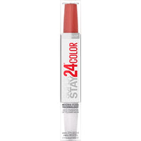 Maybelline Super Stay 24, 2 - Step Liquid Lipstick Makeup, Long Lasting Highly Pigmented Color with Moisturizing Balm, Very Cranberry, Ruby Red, 1 Count - 7DAY'S